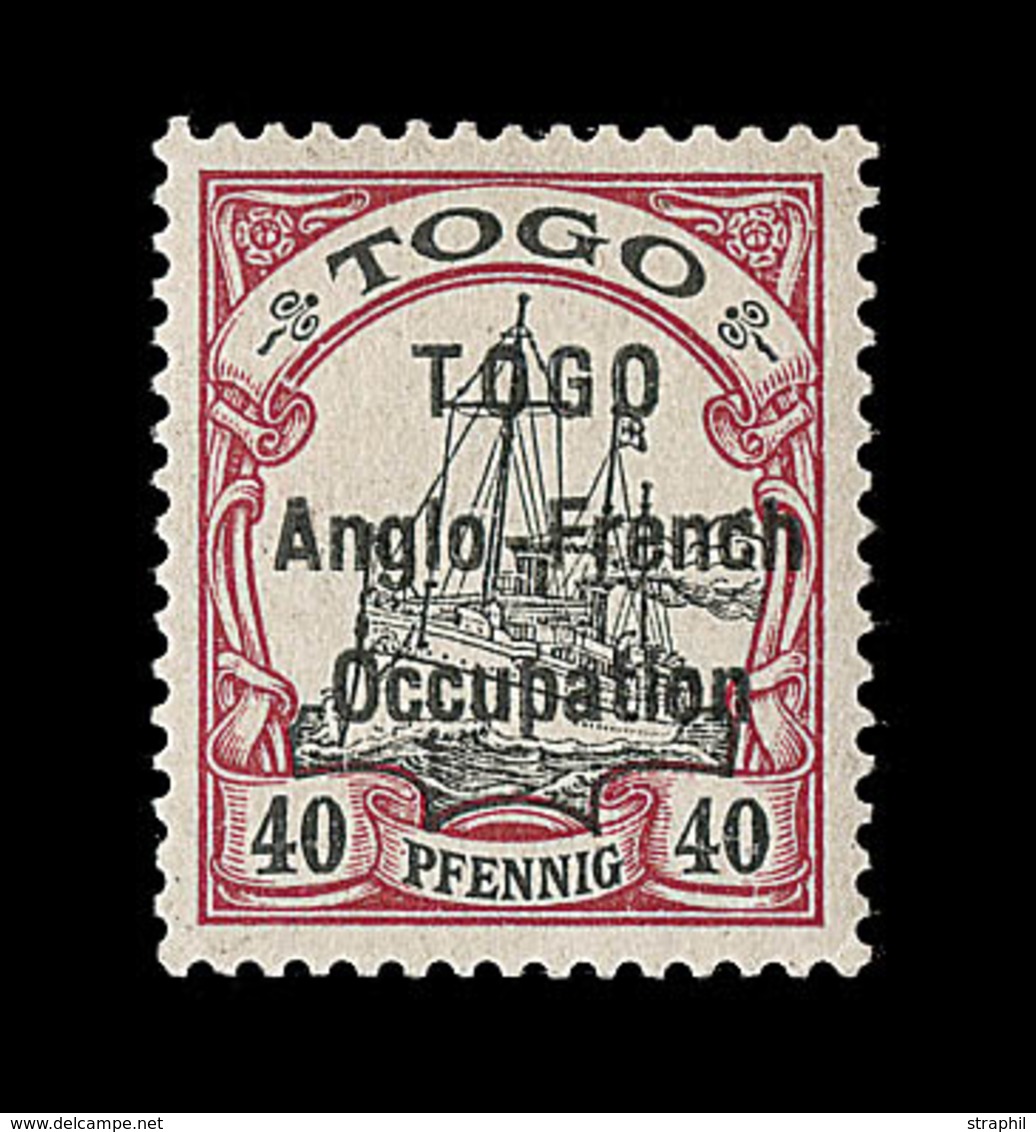* TOGO BUREAU ALLEMAND - * - N°38 - Type I - 40pfg - Signé A. Brun - TB - Other & Unclassified
