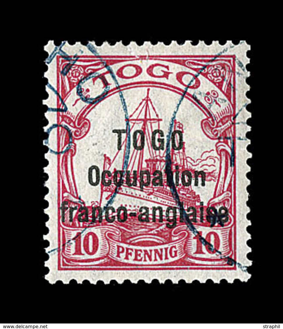 O TOGO BUREAU ALLEMAND - O - N°45 - 10pf Rouge - Signé Calves - TB - Other & Unclassified