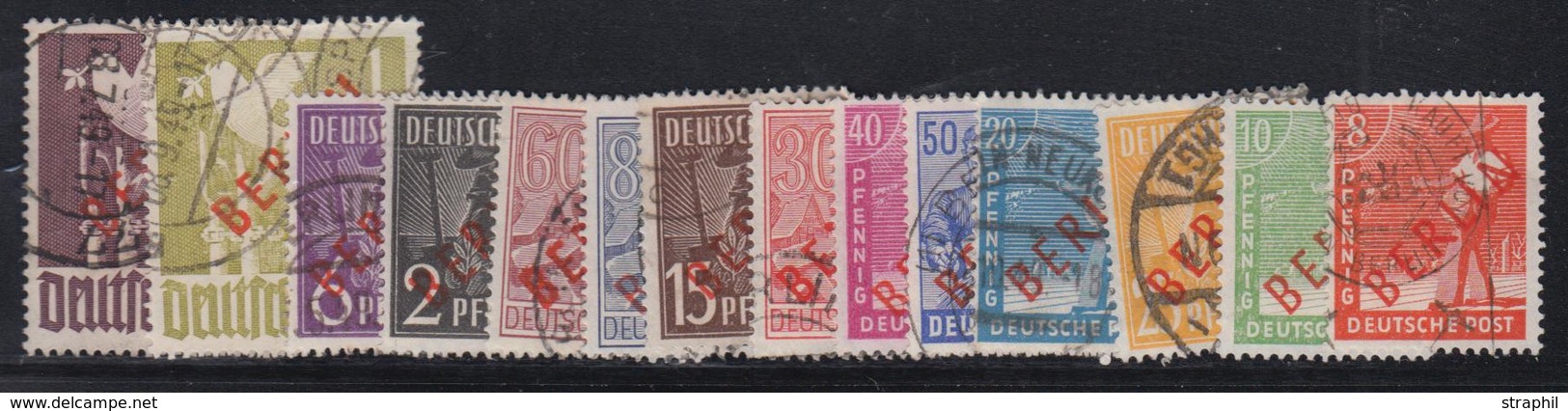 O BERLIN - O - N°1/20B - Surch Rouge - TB - Used Stamps