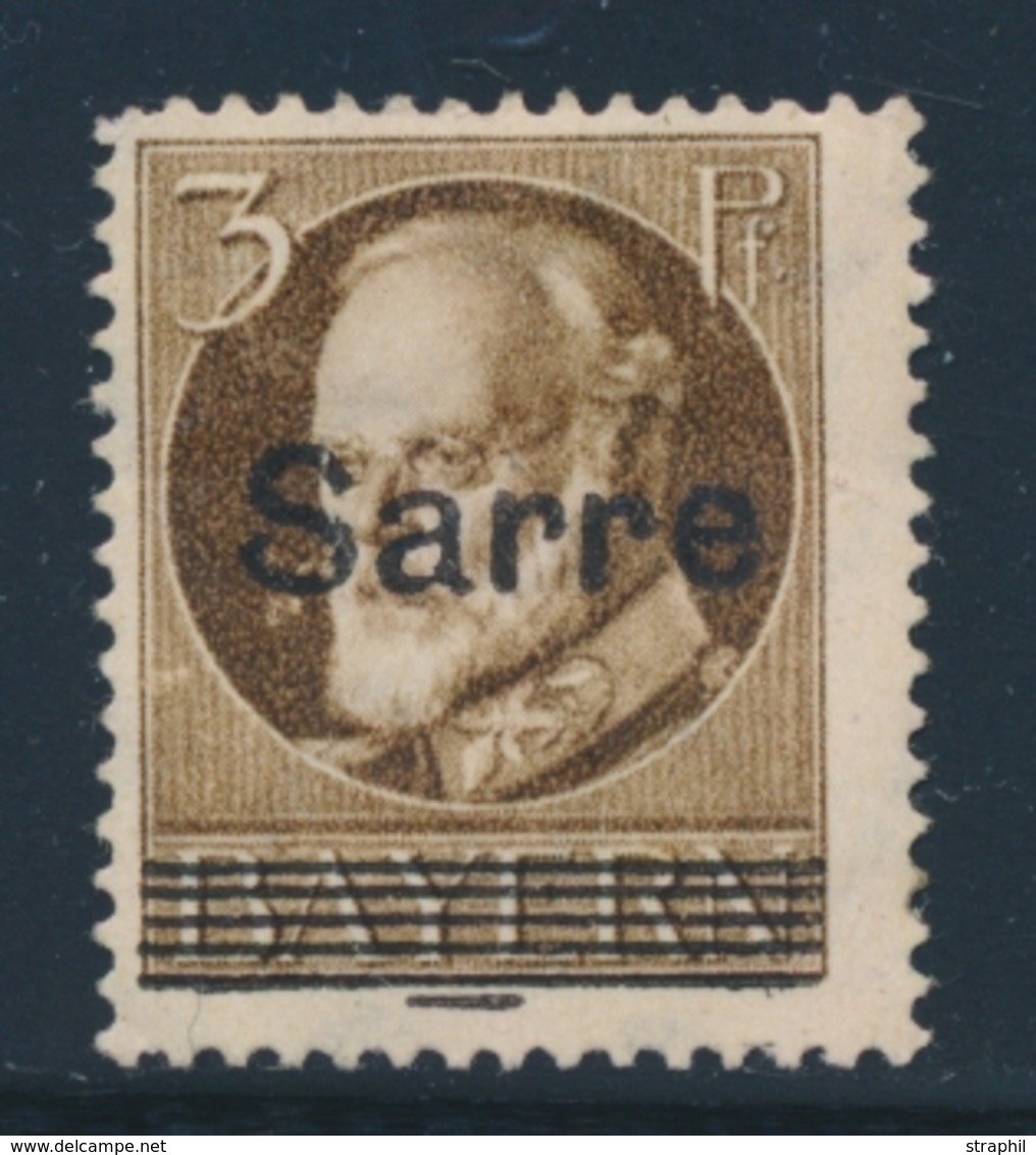 * SARRE - * - N°17C - 3 Pfg Brun - TB - Other & Unclassified