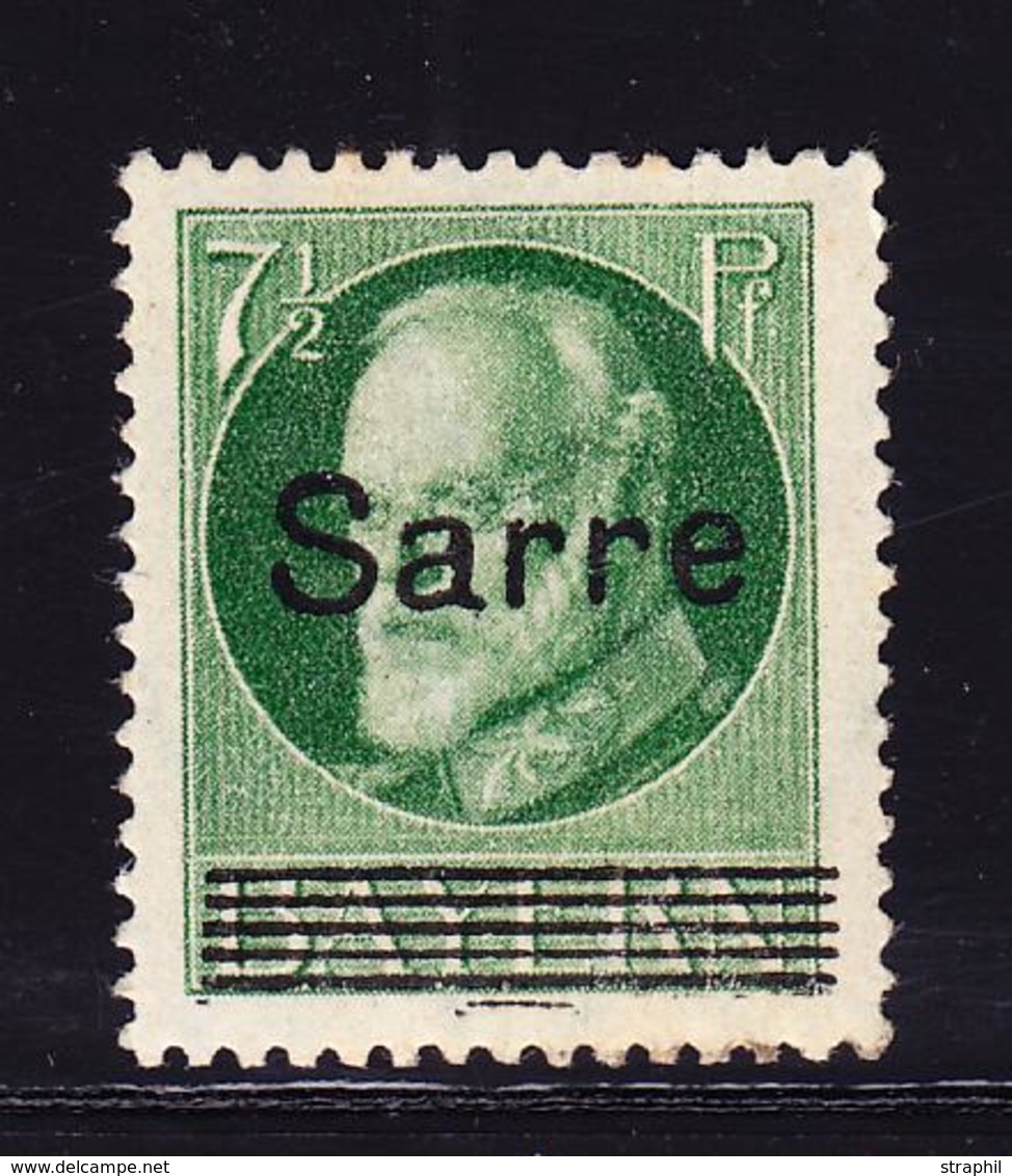 * SARRE - * - N°19 - 7½pfg Vert - Signé A. Brun - TB - Sonstige & Ohne Zuordnung