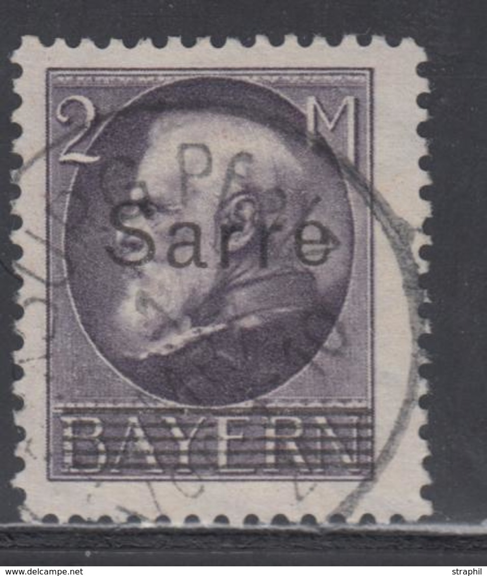 O SARRE - O - N°28 - 2Mk Violet - Signé A. Brun - TB - Sonstige & Ohne Zuordnung