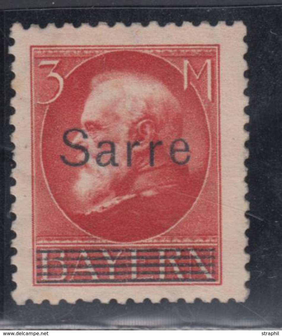 ** SARRE - ** - N°29 - 5Mk Rouge - Signé - TB - Other & Unclassified