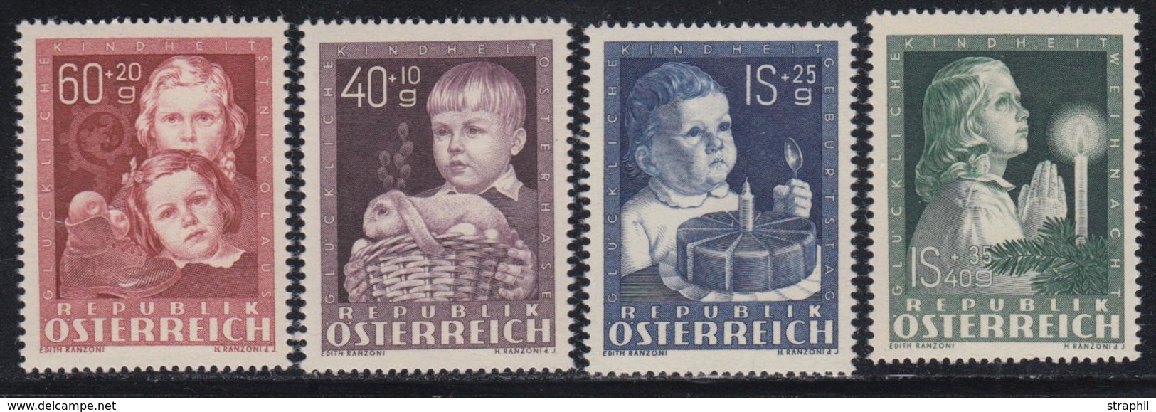 ** AUTRICHE - ** - N°765/68 - TB - Unused Stamps