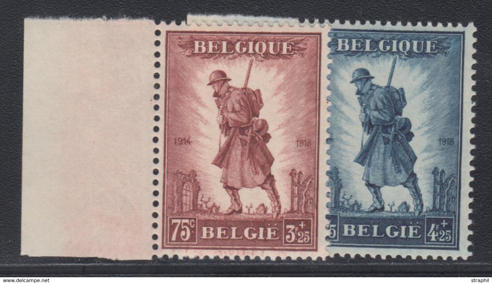 ** BELGIQUE - ** - N°351/52 - BDF - TB - 1849 Epaulettes