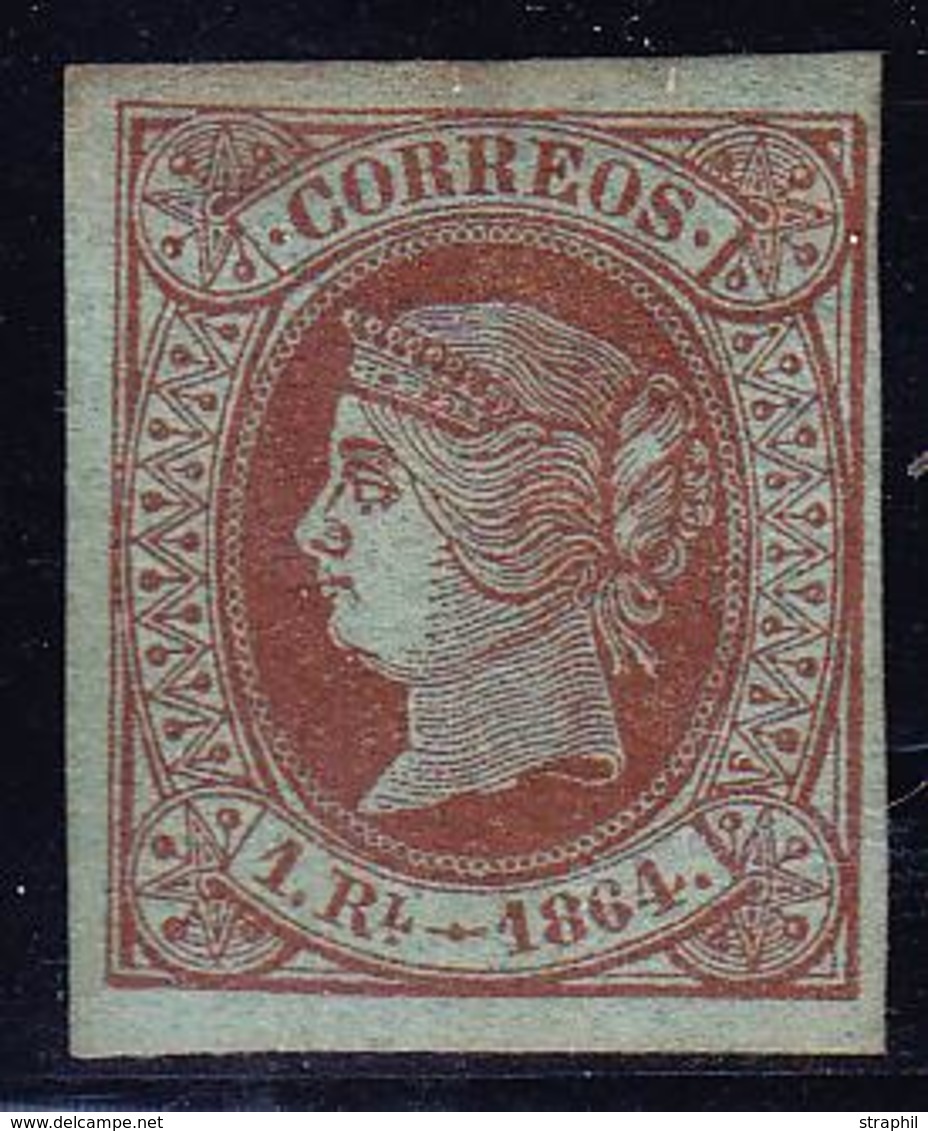 (*) ESPAGNE - (*) - N°63 - 1 Rl Brun Sur Vert - TB - Unused Stamps
