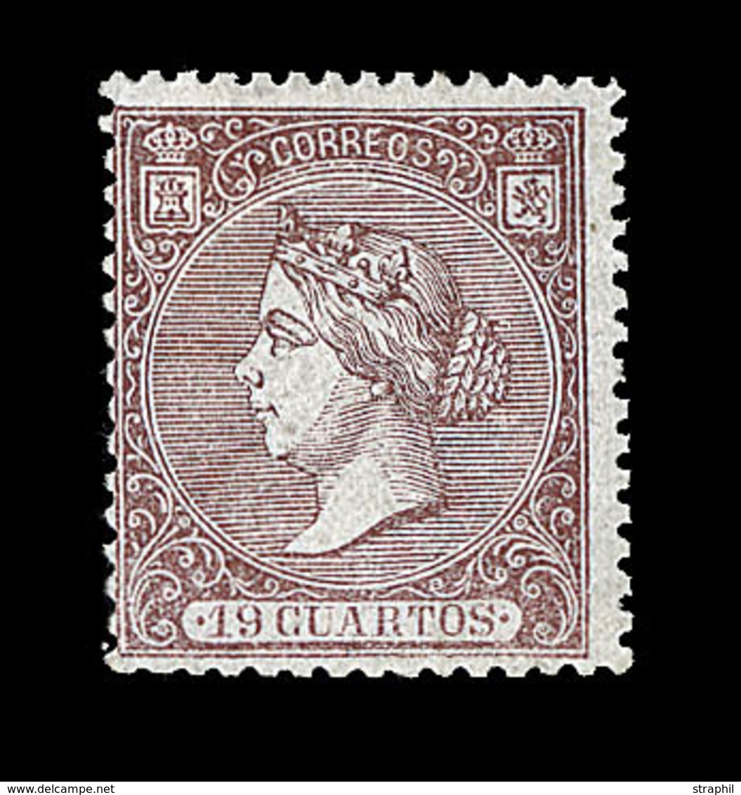 * ESPAGNE - * - N°82 - 19c Brun - Signé Calves - TB - Unused Stamps