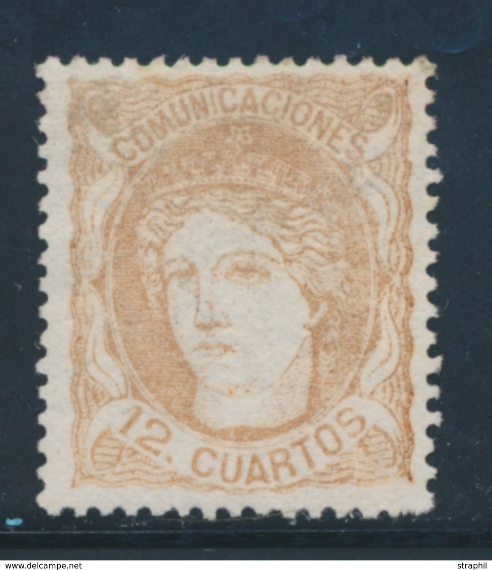 * ESPAGNE - * - N°113 - 12c Bistre - TB - Unused Stamps