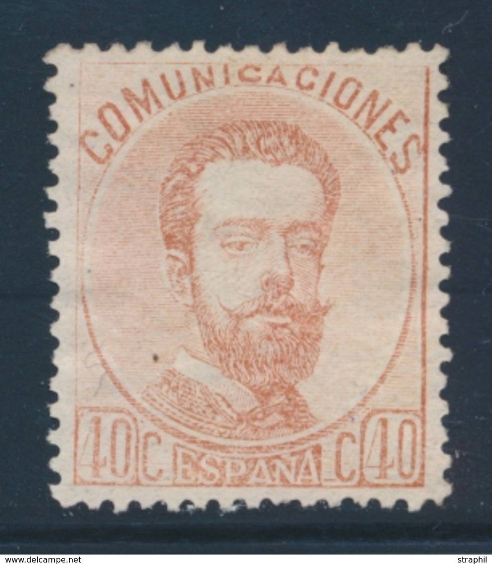 * ESPAGNE - * - N°124 - 40c Brun Rouge - TB - Unused Stamps