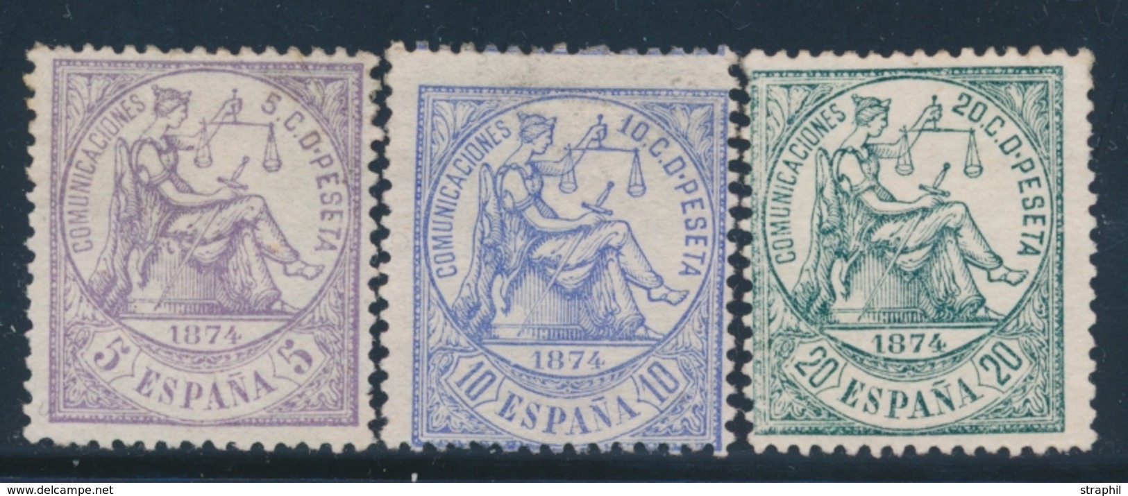 (*) ESPAGNE - (*) - N°142/44 - TB - Unused Stamps