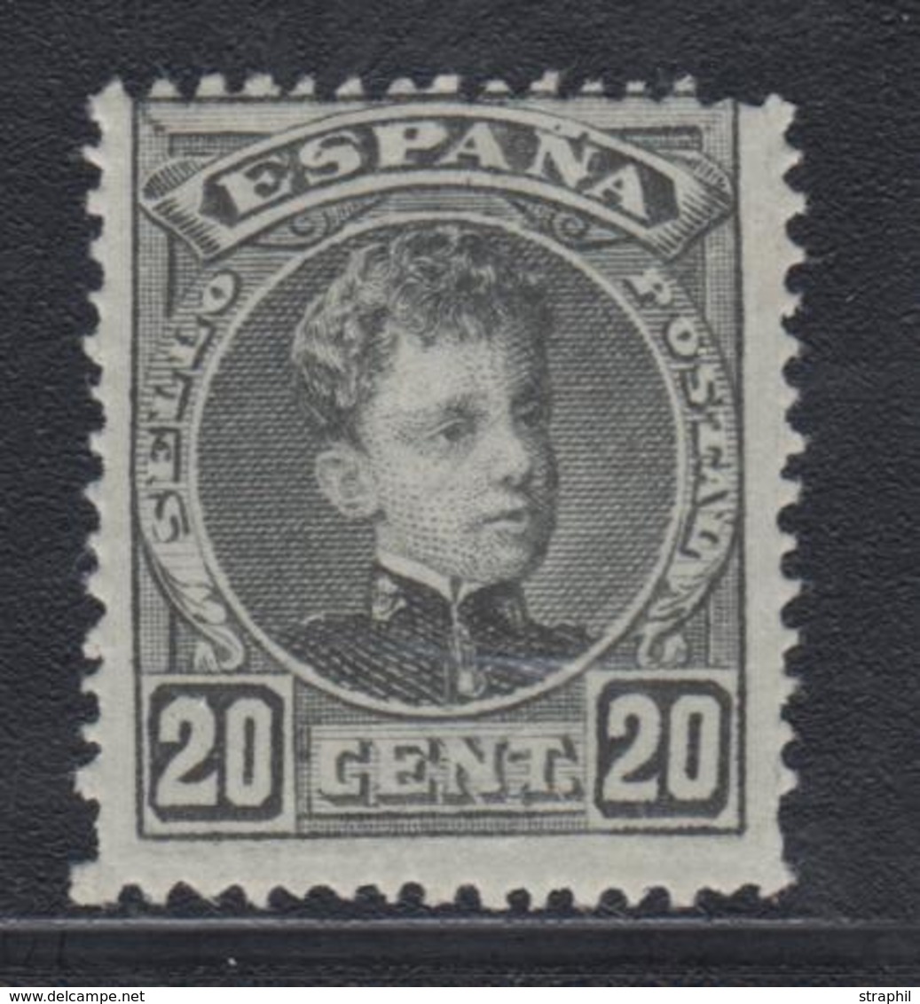 ** ESPAGNE - ** - N°217 - 20c Gris Noir - TB - Unused Stamps