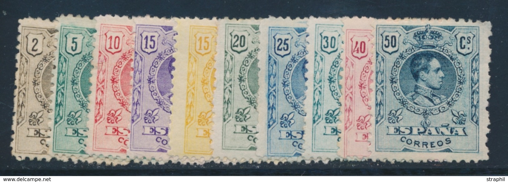 * ESPAGNE - * - N°242/45 - Chiffre 000.000 Au Verso ,- TB - Unused Stamps