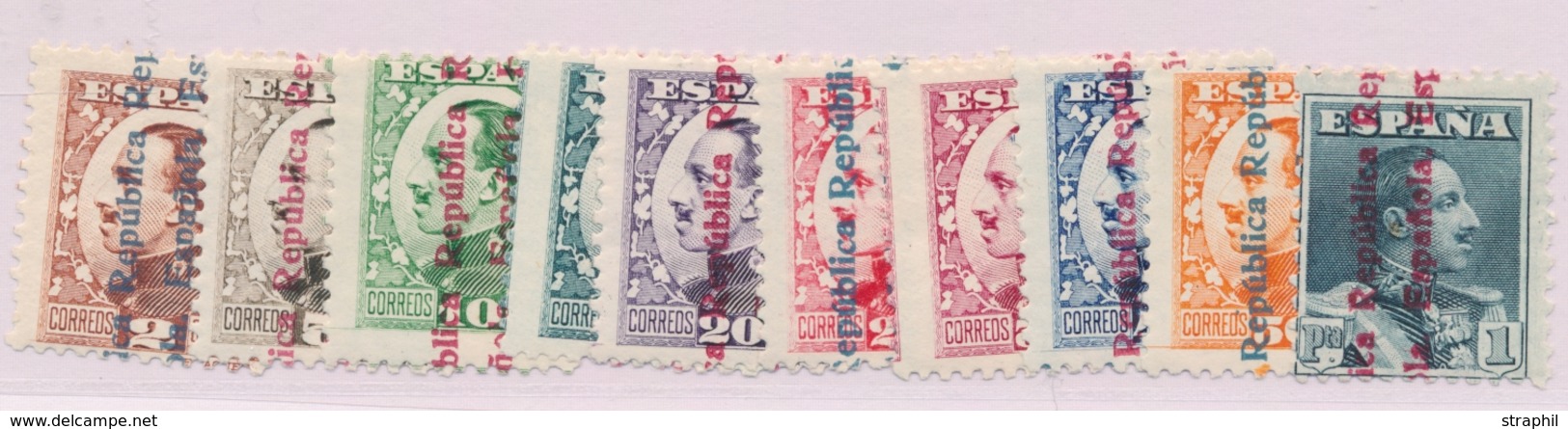 * ESPAGNE - * - N°486/95 - Chiffres 000.000 Au Verso - TB - Unused Stamps