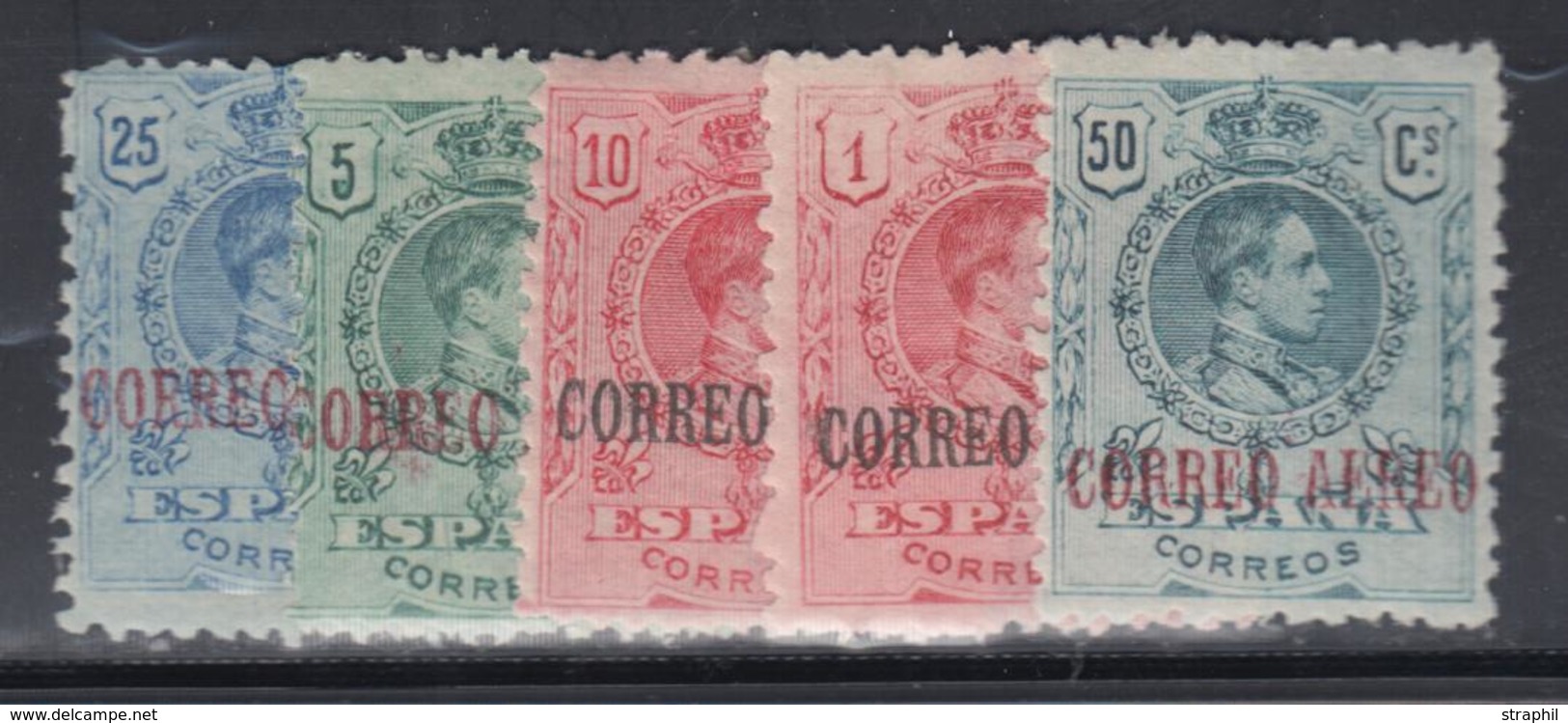 * ESPAGNE - POSTE AERIENNE - * - N°1/6 Sf N°4 - 5 Valeurs - TB - Unused Stamps