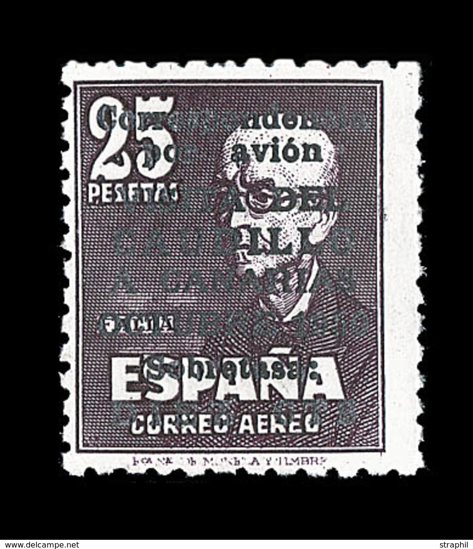 ** ESPAGNE - POSTE AERIENNE - ** - N°246 - Visite Du Gal Franco Aux Canaries - Signé MAJO - TB - Unused Stamps