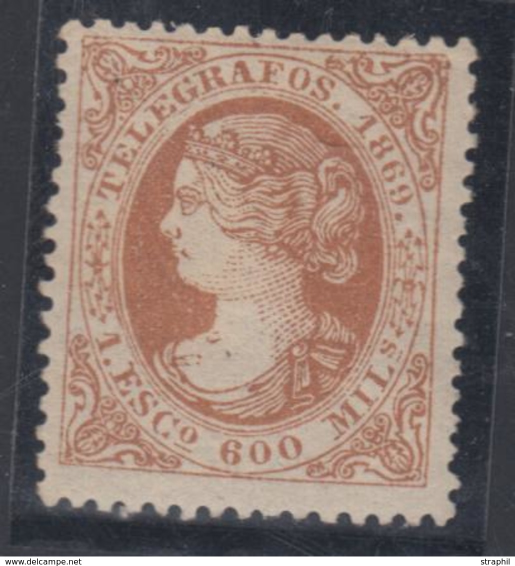 * ESPAGNE - TIMBRES TELEGRAPHE - * - N°28 - TB - Telegraph