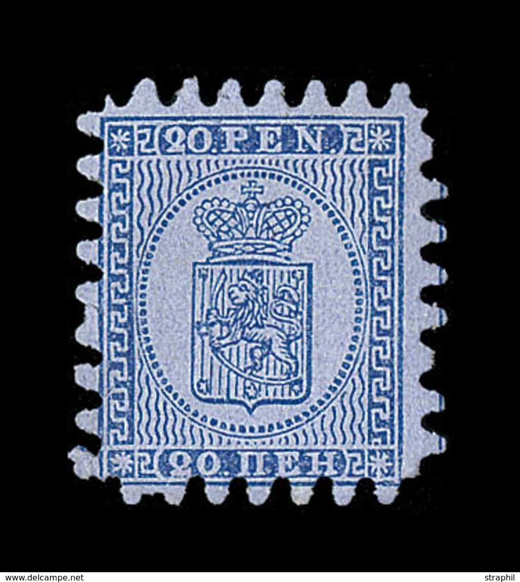 O FINLANDE - O - N°8 - 20p. Bleu S. Azuré - TB - Used Stamps