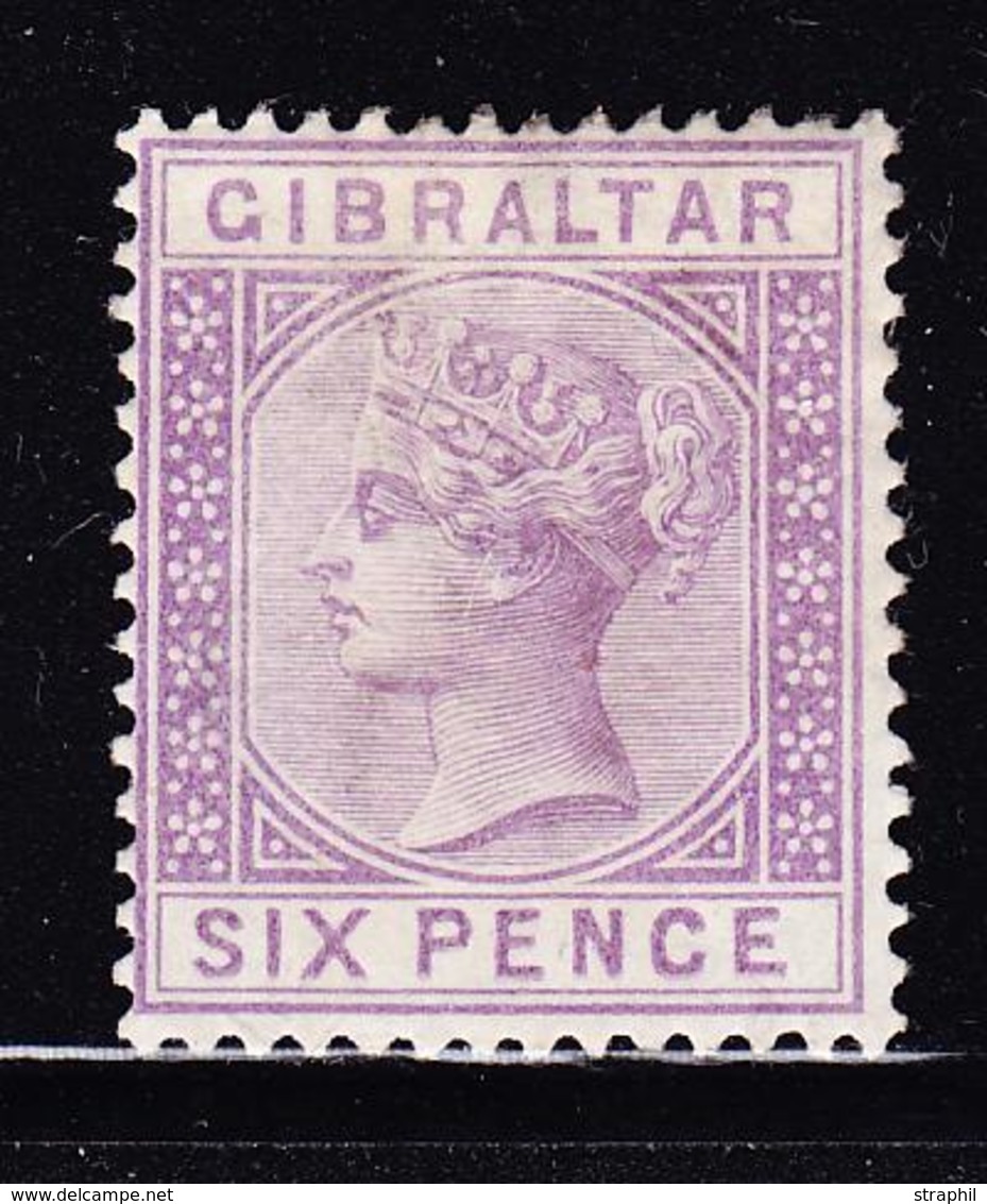 * GIBRALTAR - * - N°13 - 6p. Violet - TB - Gibraltar