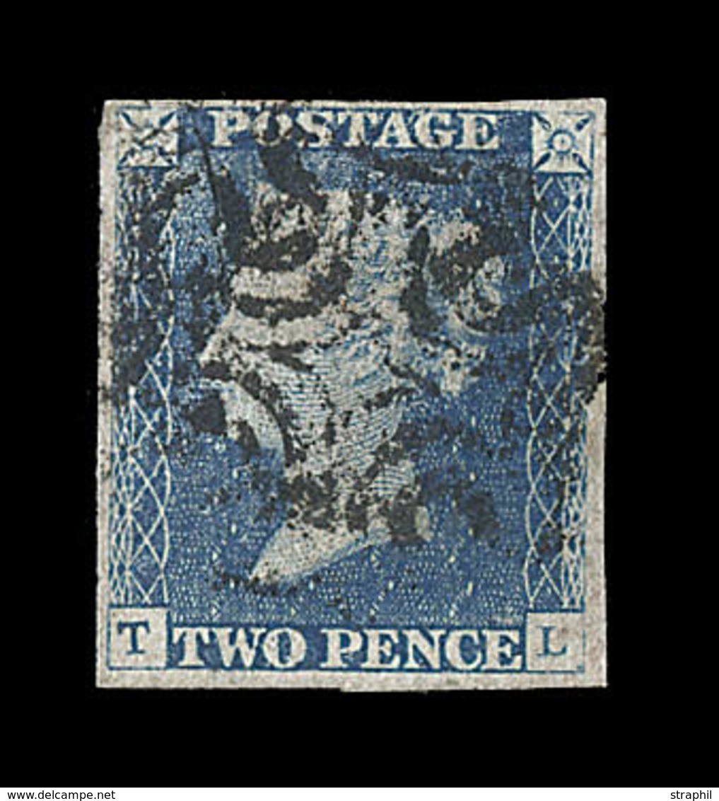 O GRANDE BRETAGNE - O - N°2 - 2p. Bleu - Inf. Froissure - Used Stamps