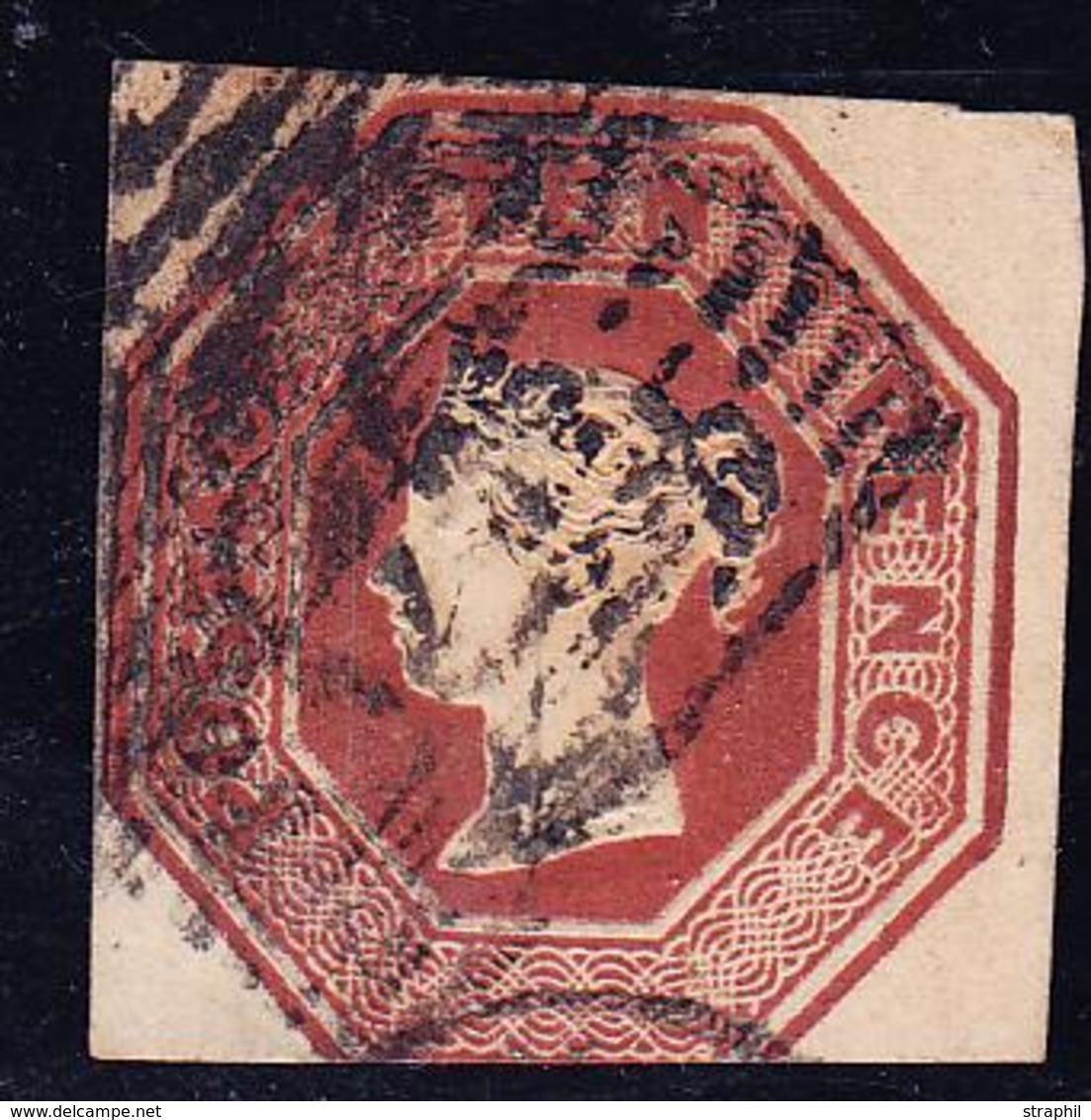 O GRANDE BRETAGNE - O - N°6 - 10p. Brun-rouge - 1 Marge Touchée - Used Stamps