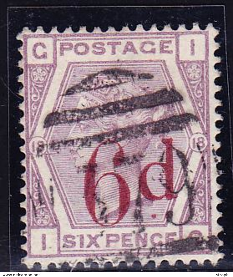 O GRANDE BRETAGNE - O - N°75 - 6d S. 6p Violet - Pl. 18 - TB - Used Stamps