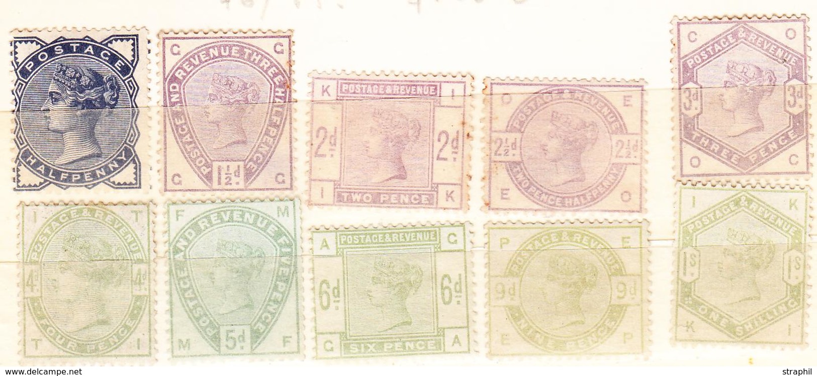 (*) GRANDE BRETAGNE - (*) - N°76/85 - 10 Valeurs - TB - Used Stamps