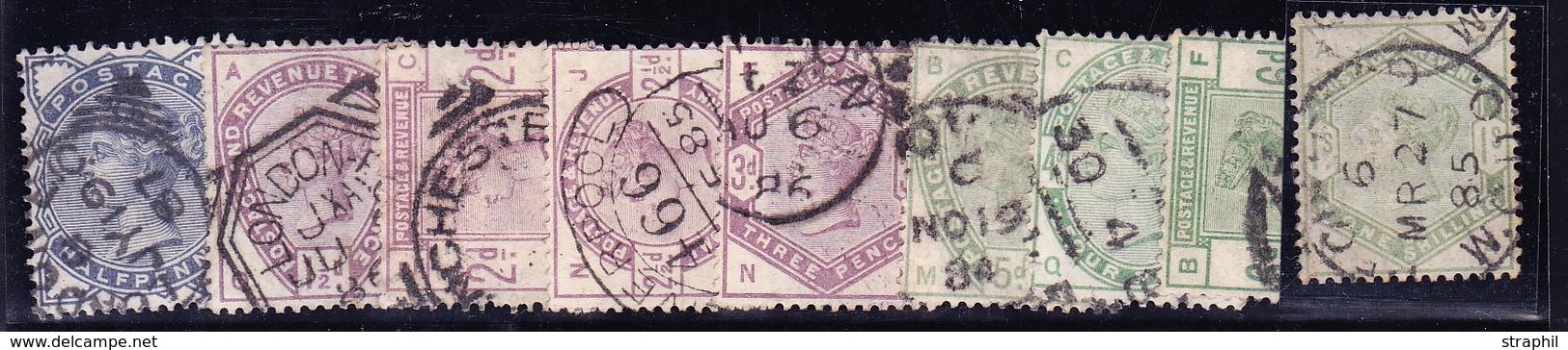 O GRANDE BRETAGNE - O - N°76/85 Sf 84 - 9 T. - B/TB - Used Stamps