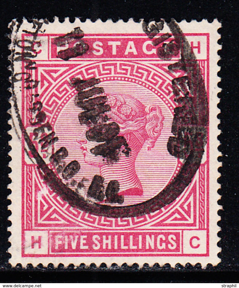 O GRANDE BRETAGNE - O - N°87 - 5s Rose - TB - Used Stamps