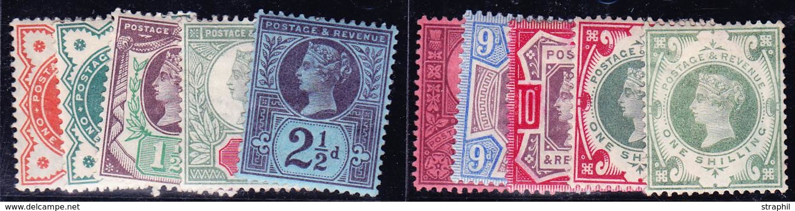 * GRANDE BRETAGNE - * - N°91/5, 100/4 - 10 Valeurs - TB - Used Stamps