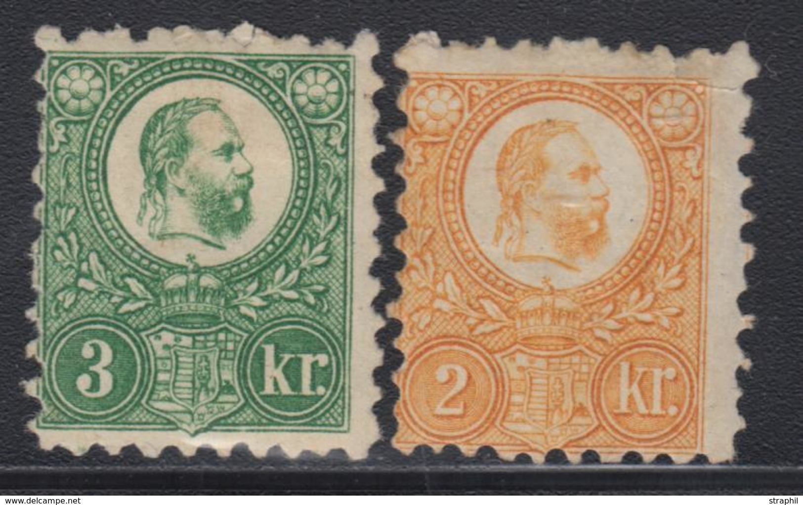 * HONGRIE - * - N°7/8 - TB - Used Stamps