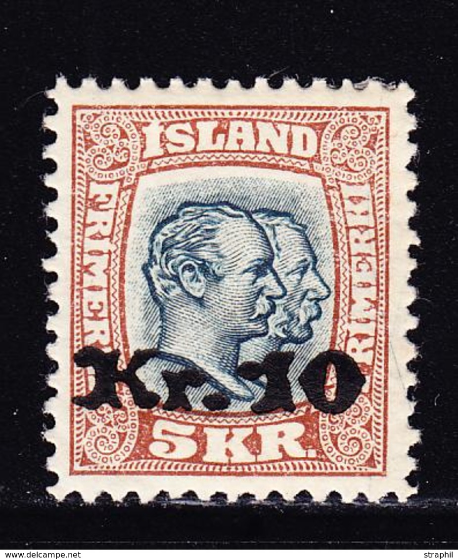 * ISLANDE - * - N°122 - Assez Bon Centrage - TB - Sonstige & Ohne Zuordnung