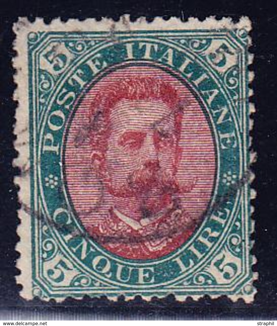 O ROYAUME D'ITALIE - O - N°45 - 5l Vert Et Rouge - TB - Used