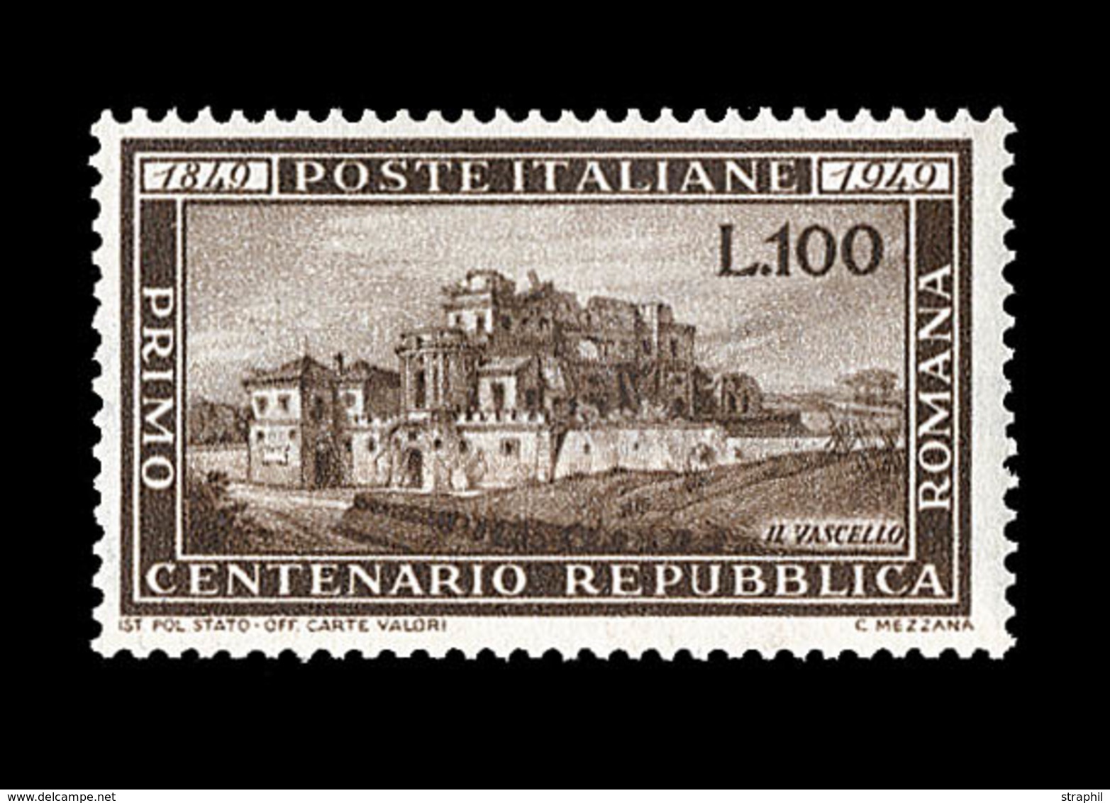 ** REPUBLIQUE D'ITALIE - ** - N°537 - 100l Brun - TB - Mint/hinged