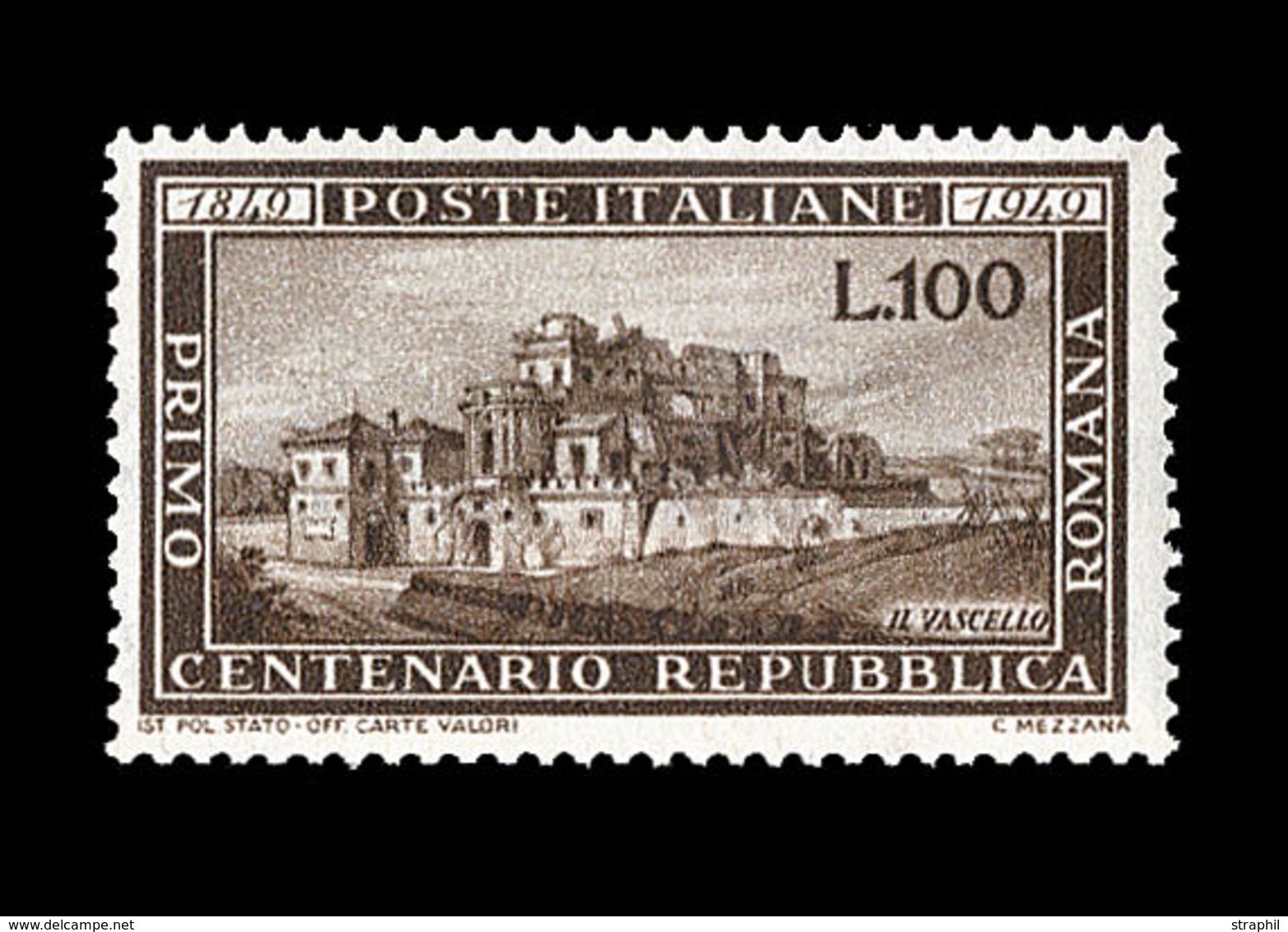 ** REPUBLIQUE D'ITALIE - ** - N°537 - 100l Brun - TB - Ungebraucht