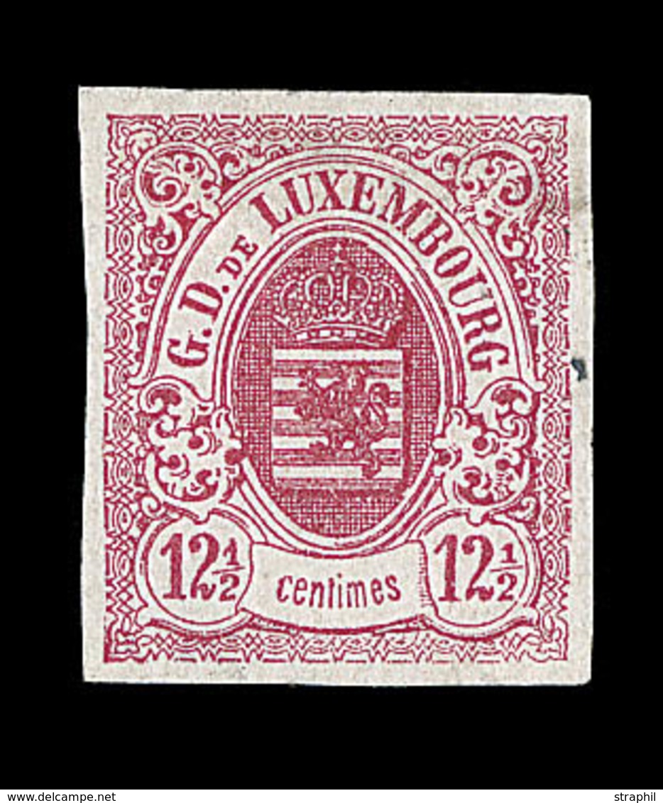 * LUXEMBOURG - * - N°7 - 12½ C Rose - TB - 1852 Wilhelm III.