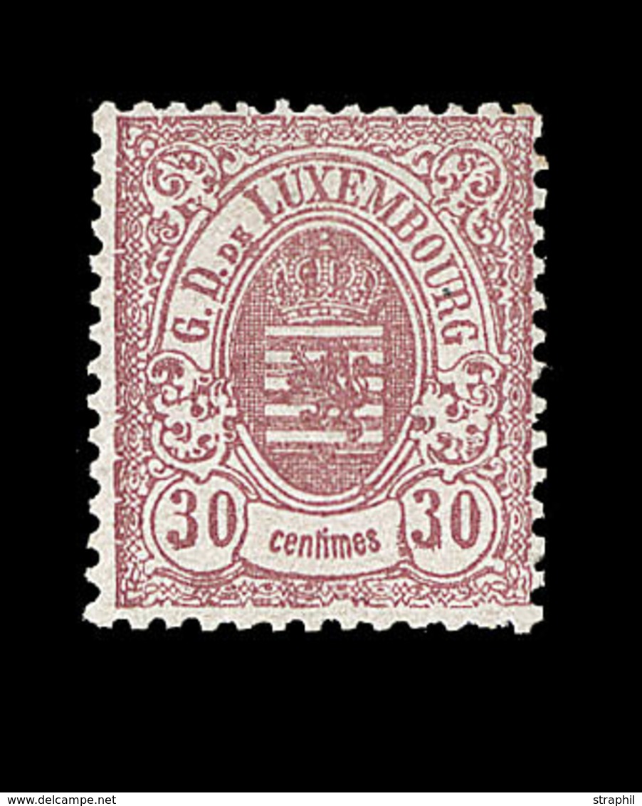 * LUXEMBOURG - * - N°33 - 30c Brun Rouge - TB - 1852 William III