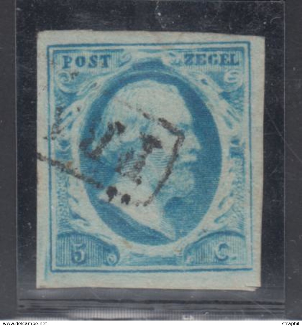 O PAYS-BAS - O - N°1b - Bleu Laiteux - Obl. Franco - TB - Used Stamps
