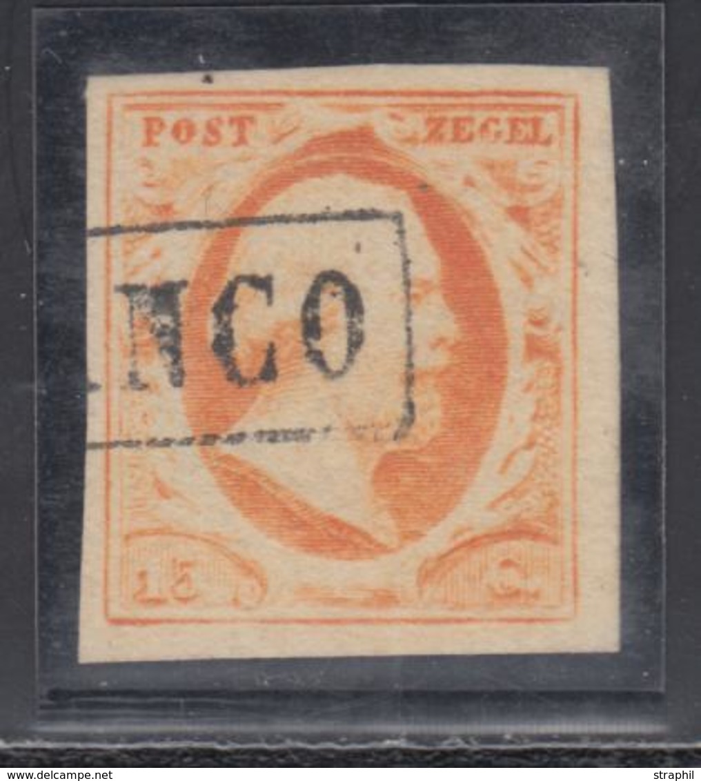 O PAYS-BAS - O - N°3 - 15c Orange - Obl. Franco - TB/SUP - Used Stamps
