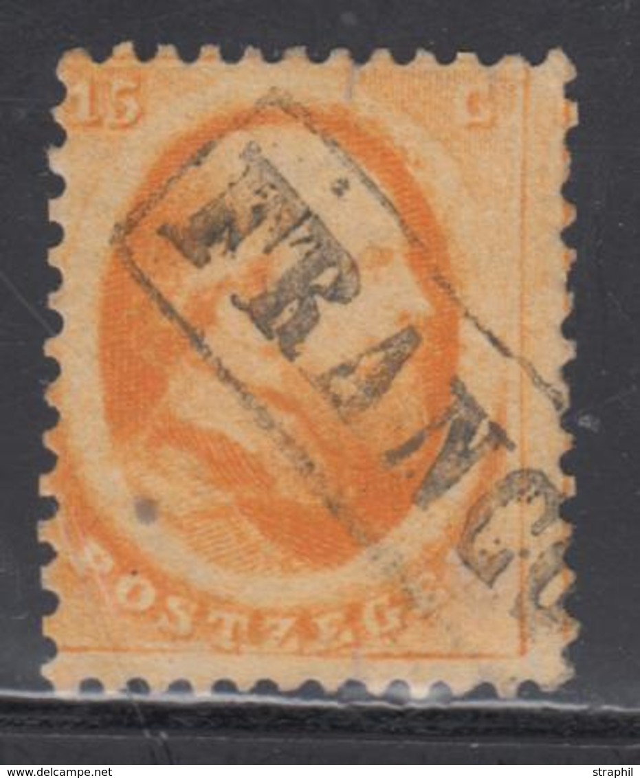 O PAYS-BAS - O - N°6 - 15c Orange - Obl Franco - TB - Used Stamps