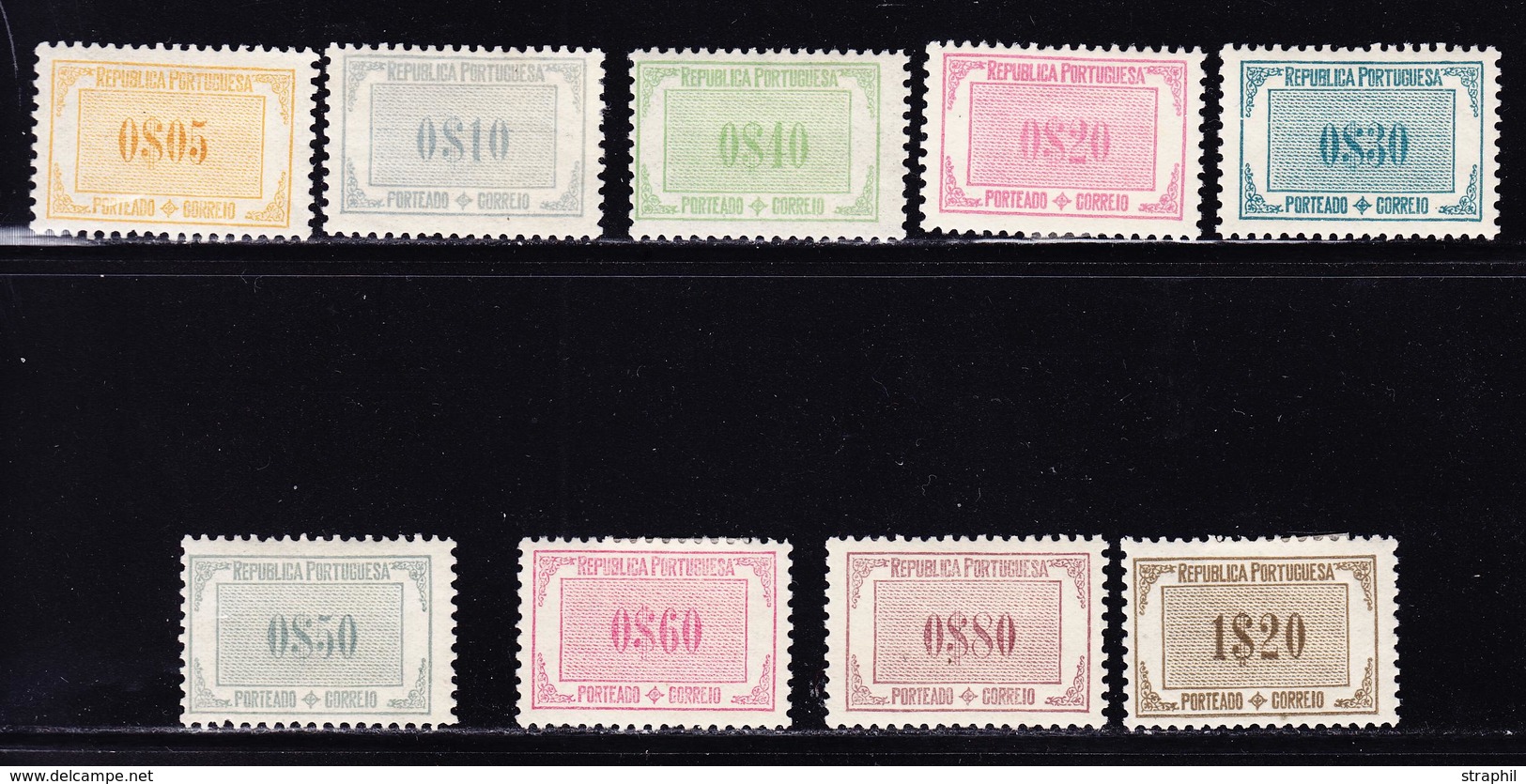 * PORTUGAL - TIMBRES TAXE - * - N°49/57 - TB - Unused Stamps