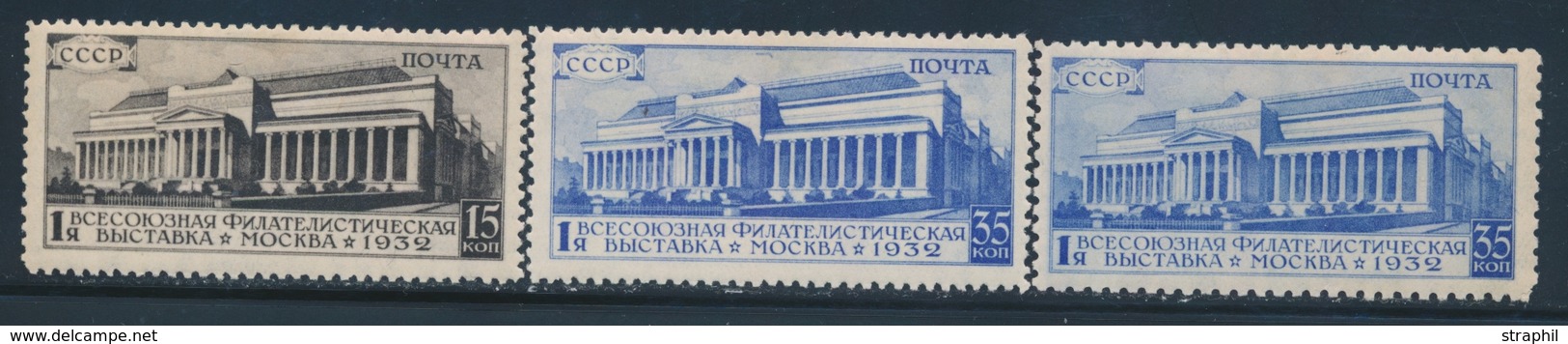 * RUSSIE - * - N°469/70 + N°470a - 3 Val - TB - Used Stamps