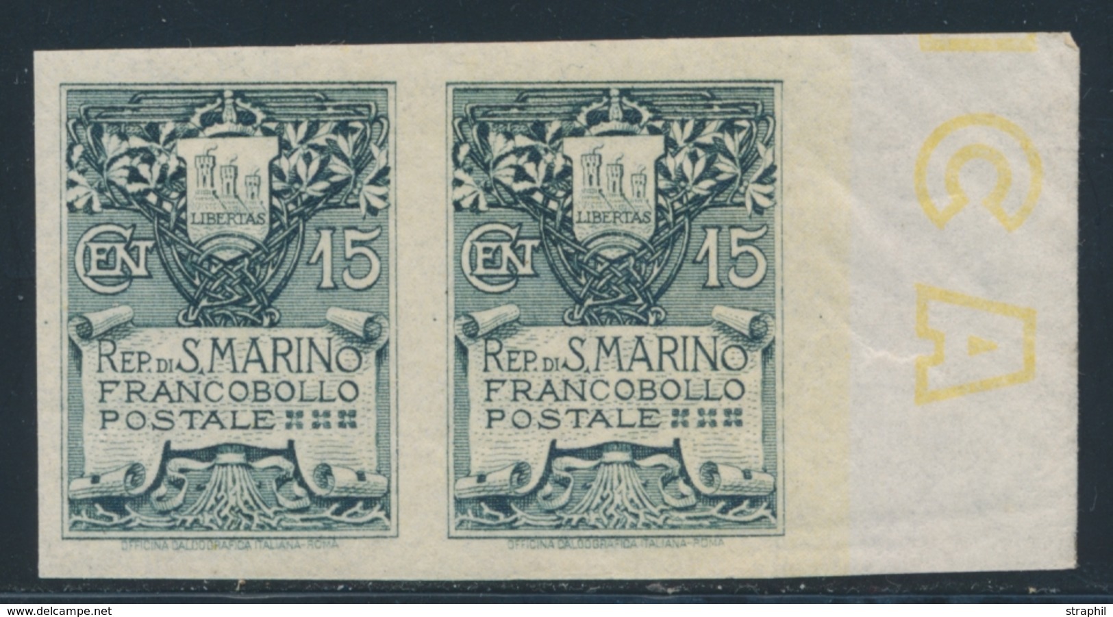 * SAINT MARIN - * - N°48 - Paire - ND - BDF - TB - Unused Stamps