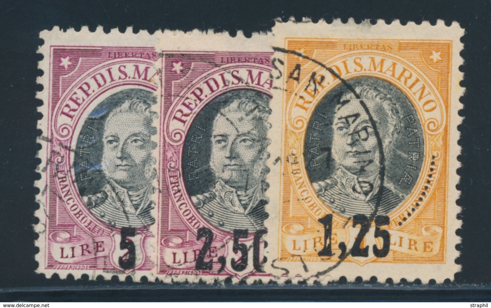 O SAINT MARIN - O - N°130/32 - TB - Unused Stamps