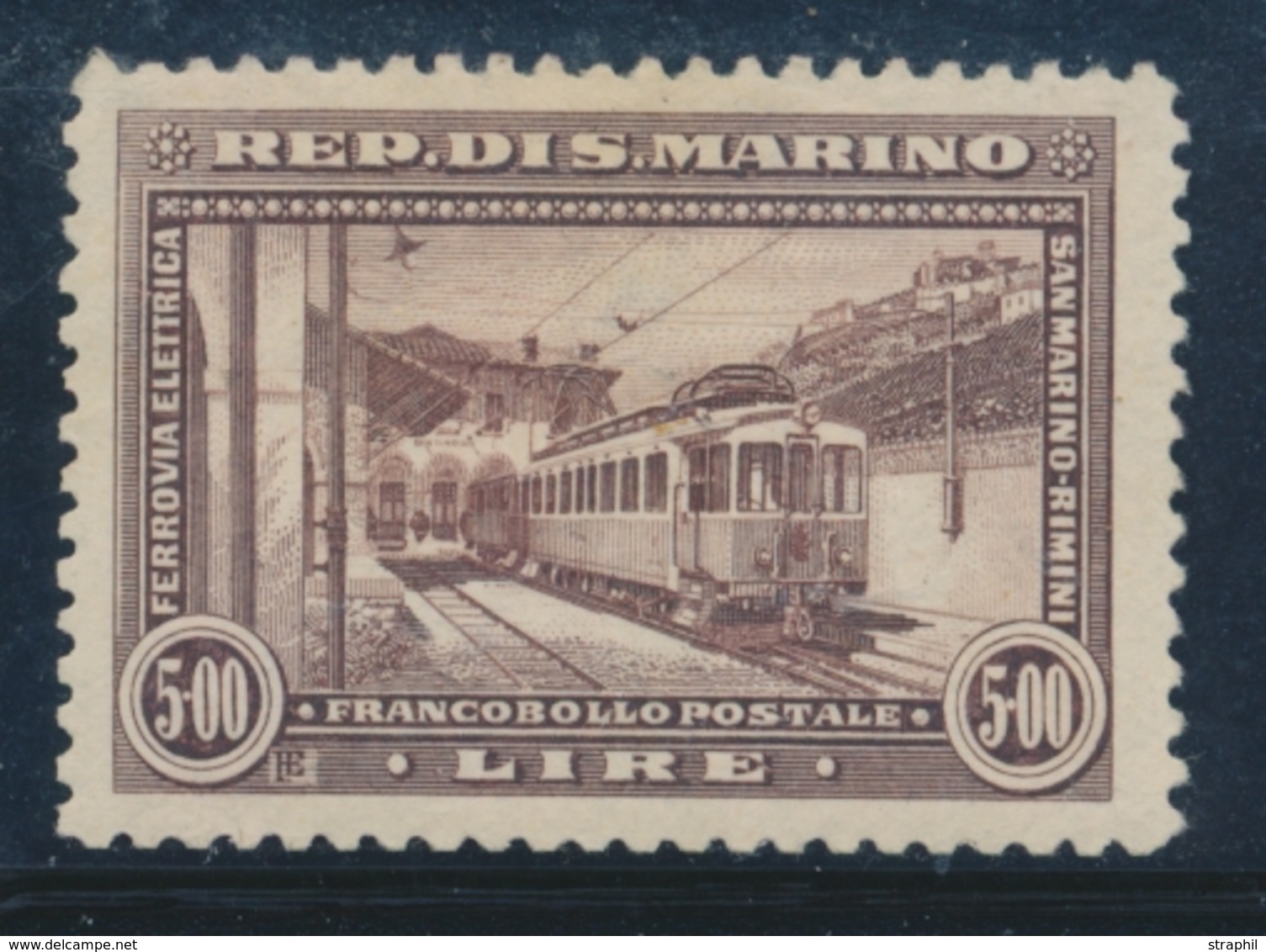 * SAINT MARIN - * - N°167 - TRAIN - TB - Unused Stamps