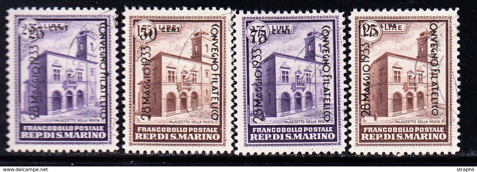 O SAINT MARIN - O - N°176/79 - TB - Unused Stamps