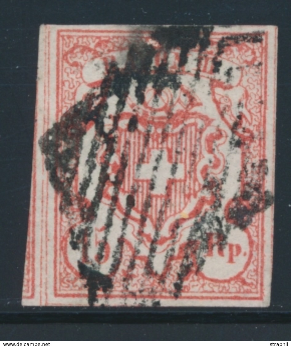 O SUISSE - O - N°23 - Signé North - TB - 1843-1852 Federal & Cantonal Stamps