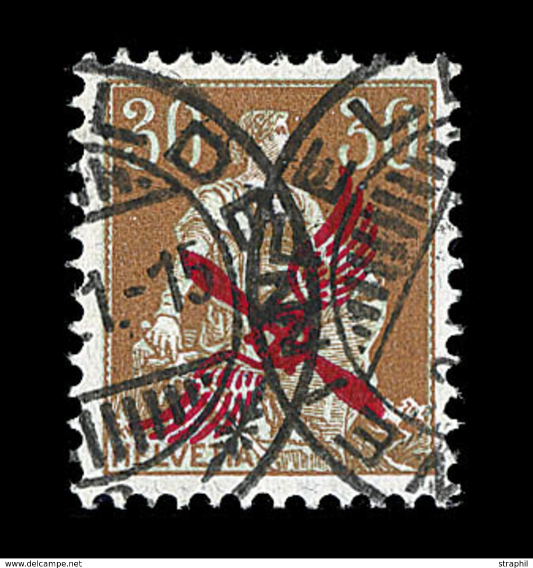 O SUISSE - POSTE AERIENNE - O - N°1 - Càd Double Weinfelden - -/21 -15 - Signé Et Certifié Eniger - (cote ASNS 2250 FS)  - Used Stamps