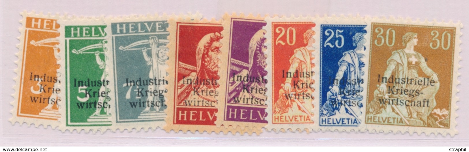 * SUISSE - TIMBRES DE SERVICE - * - N°1/8 - TB - Officials