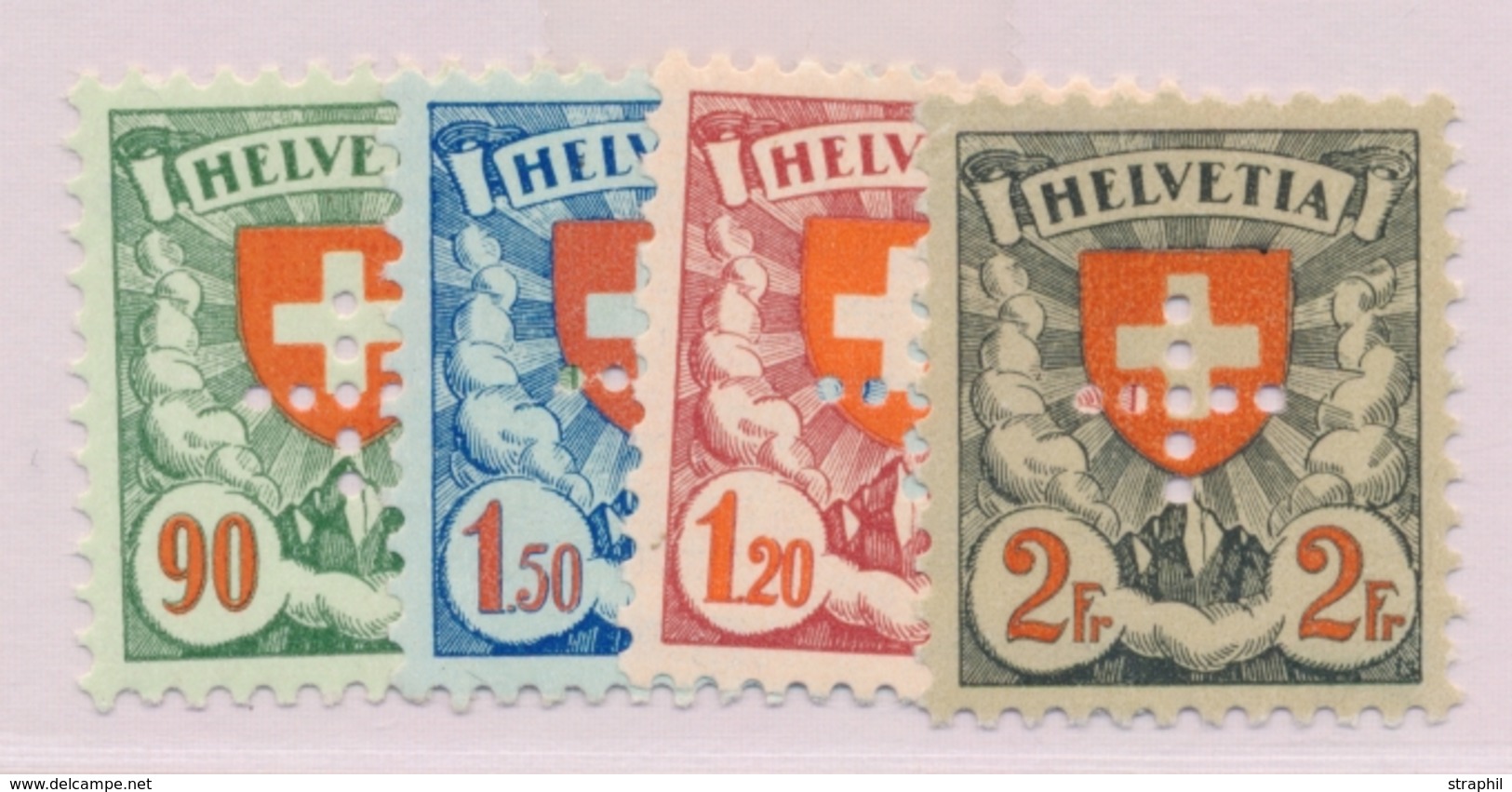 * SUISSE - TIMBRES DE SERVICE - * - N°121/24 - Signés - TB - Dienstmarken