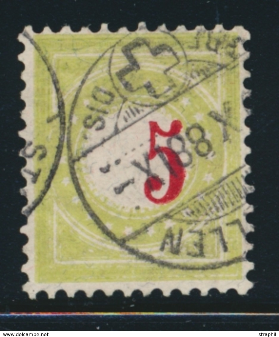 O SUISSE - TIMBRES TAXE - O - N°21 - Chiffre "5" Déplacé - TB - Postage Due